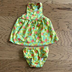 Hanna Andersson Baby Crossback Dress & Bloomers Set